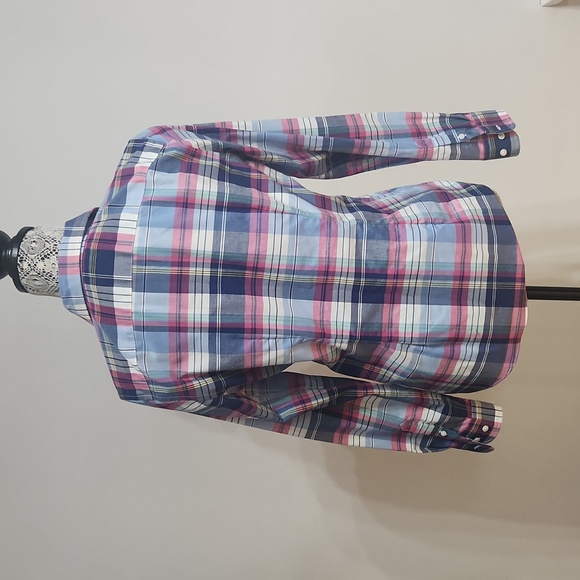 [MP] CHAPS Plaid No Iron Shirt - Women (medium petite) NWOT - Picture 4 of 4